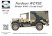 Fordson WOT2 E (15CWT) 'Wooden Cargo Bed' MV72134