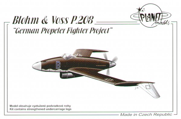 Blohm & Voss P208 "German Propeller fighter project"  PLA188