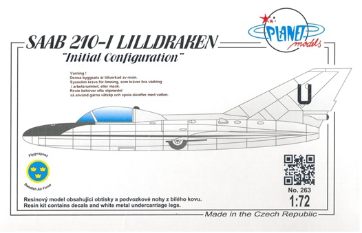 SAAB 210-1 Lilldraken  'Initial configuration"  PLA263