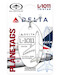 Keychain made of: Lockheed L1011 Tristar Delta Air Lines N786DL White 