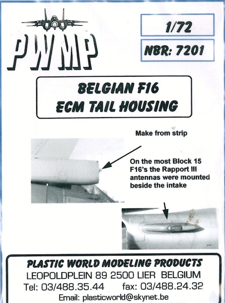 F16 ECM Pod Belgium AF  7201