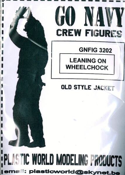US Navy Crewmember #2 Leaning on Wheelchock  GNFIG3202