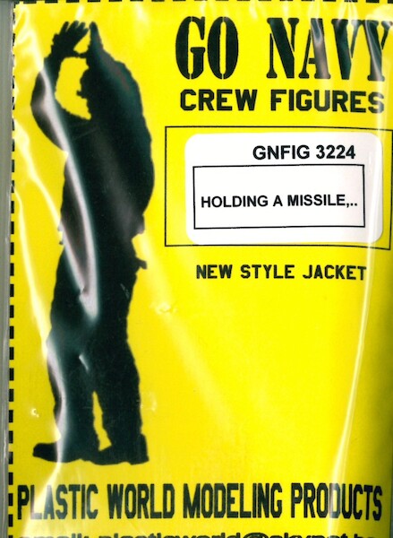 US Navy Crewmember #23 Holding a missile  GNFIG3224