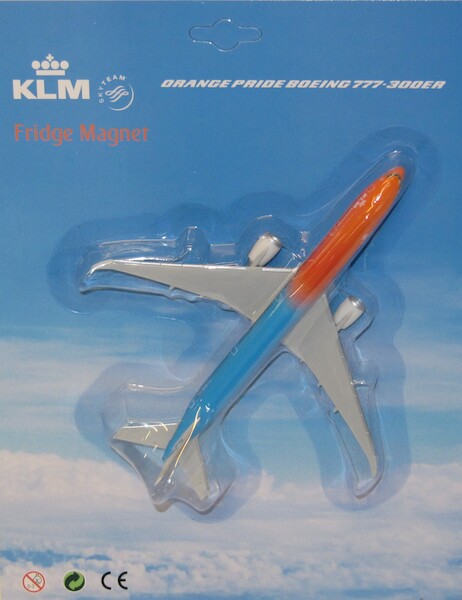 Fridge Magnet: Boeing 777-300ER KLM Orange Pride  223250