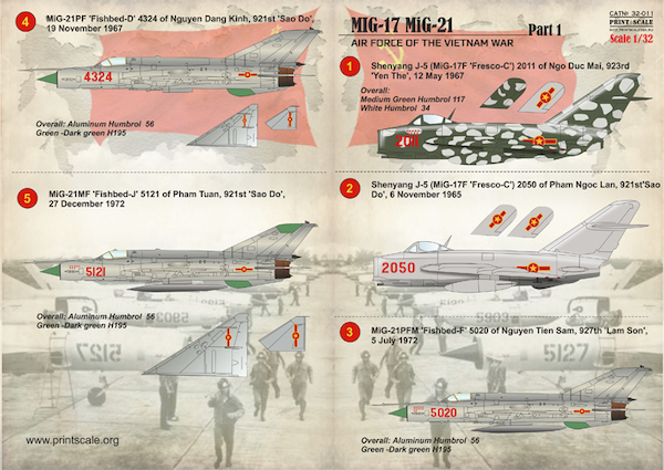 MiG17 and MiG21 Air Force of Vietnam part 1  PRS32-011
