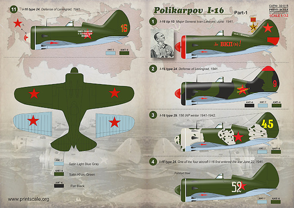 Polikarpov I-16 Part 1  PRS32-015
