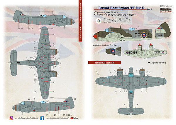 Bristol Beaufighter TF MKX Part II  PRS48-206