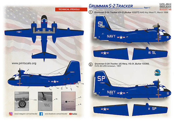 Grumman S2F Tracker (US Navy) Part 1  PRS48-214