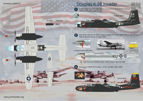 Douglas A-26 Invader  PRS72-110
