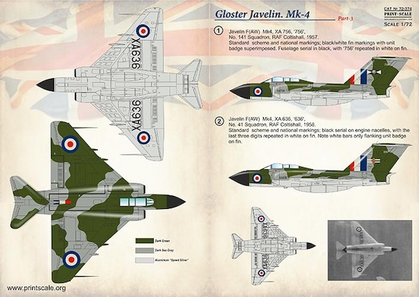 Gloster Javelin Mk.4 Part 3  PRS72-374