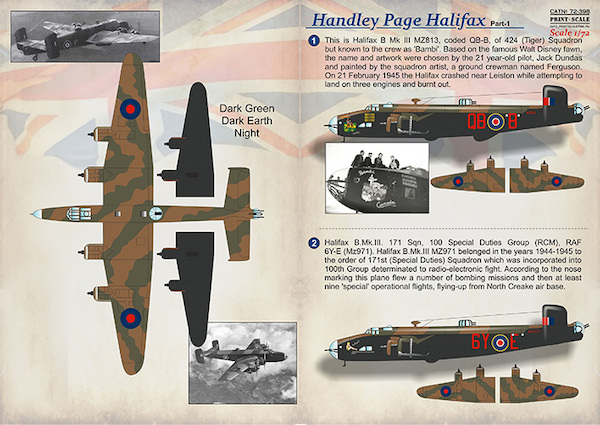 Handley Page Halifax Part 1  PRS72-398