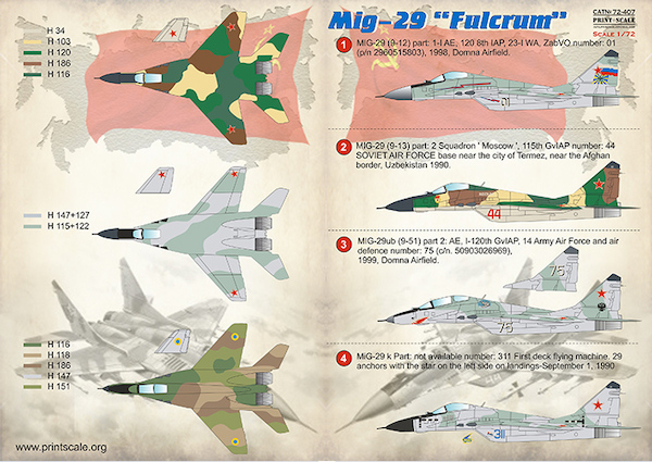 Mikoyan MiG29 "Fulcrum"  PRS72-407