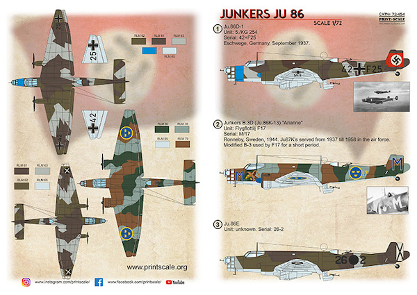 Junkers Ju86  PRS72-454