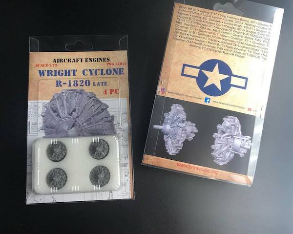 Wright Cyclone R-1820 Late (4x)  PSR72015