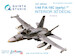 F/A18AC (Early)  Hornet Interior 3D Decal  for Kinetic QD48044