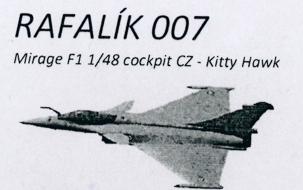Mirage F1CZ Cockpit set (Kitty Hawk)  RS007