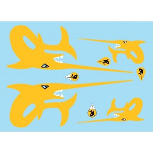 SAAB 35 Draken Yellow Swordfish markings  RBD7216