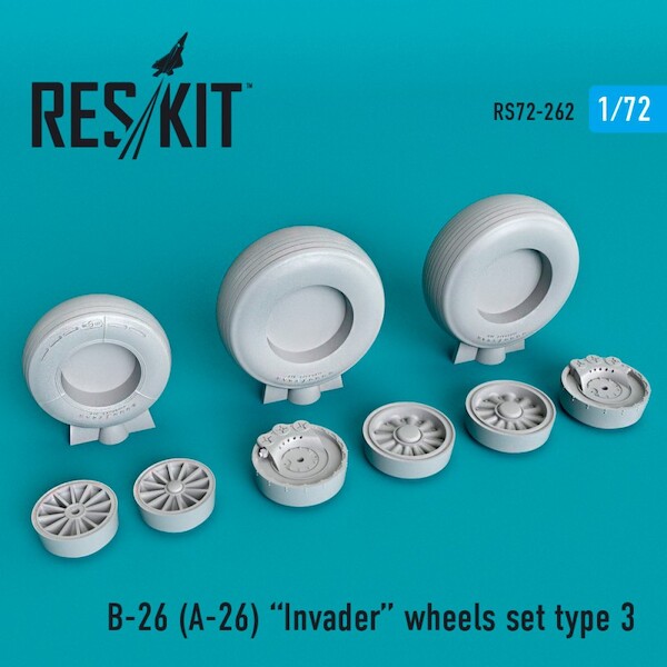 B26 (A26) Invader Type 3 Wheel Set  RS72-0262