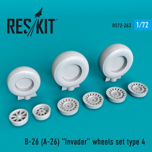B26 (A26) Invader Type 4 Wheel Set  RS72-0263