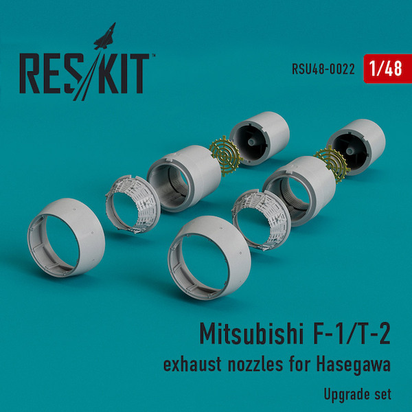 Mitsubishi F-1/T2 Exhaust Nozzle upgrade set (Hasegawa)  RSU48-0022