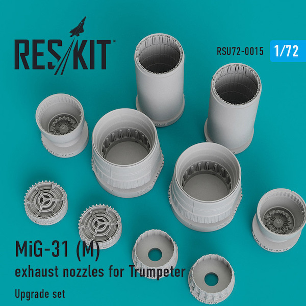 Mikoyan MiG31(M) Foxhound exhaust Nozzle upgrade set (Trumpeter)  RSU72-0015