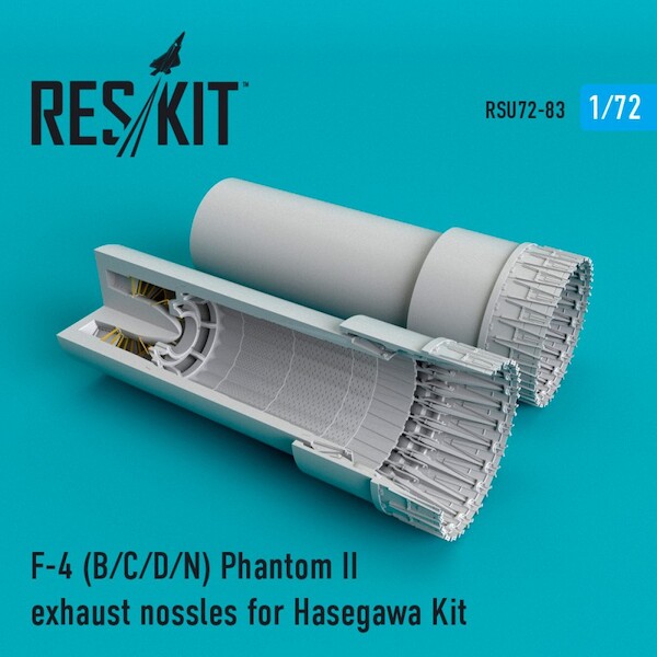 F4B/C/D/N Phantom II  Exhaust Nozzles upgrade set (Hasegawa)  RSU72-0083