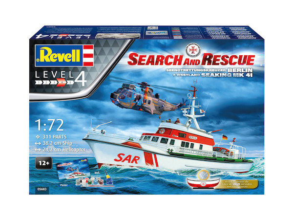 Search and Rescue set: Rescue cruiser "Berlin"and Sea King MK41 SPECIAL OFFER -WAS EURO 56,95)  05683