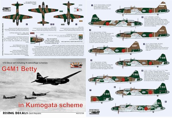 Betty in Kumogata Scheme (9x camo schemes for G4M1)  rd72-106