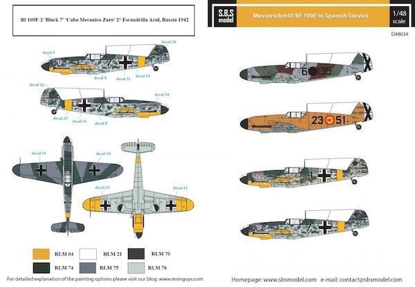 Messerschmitt Bf-109F in Spanish Service  SBSD48034