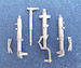 Me 262 A1a/U4 Landing Gear  (replacement for 1/48 Hobby Boss) sac48121