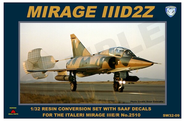 Mirage IIID2Z Conversion (Italeri Mirage IIIE/R kit 2510)  SW32-09