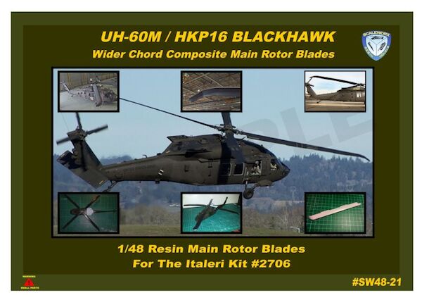 UH60M, HKP16 Blackhawk Broad composite rotorblades (Italeri kit 2706)  SW48-21