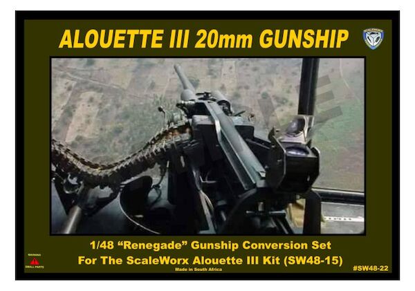 Alouette III 20mm Gunship Conversion K-Car (Scaleworx)  SW48-22