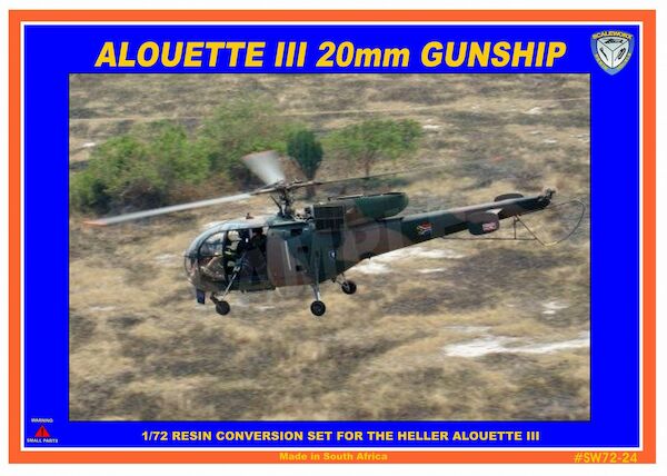 Alouette III 20mm Gunship Conversion K-Car (Heller)  SW72-24