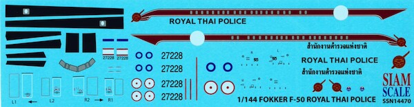 Fokker F50 (Royal Thai Police)  SSN14470