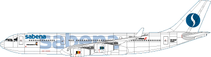 Airbus A340 (Sabena nc)  SKD200-22