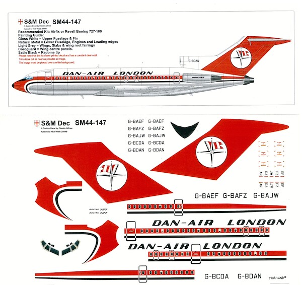Boeing 727-100 (Dan-Air London)  sm44-147