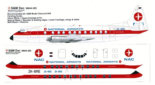 Vickers Viscount 800 (NAC National Airways)  sm44-282