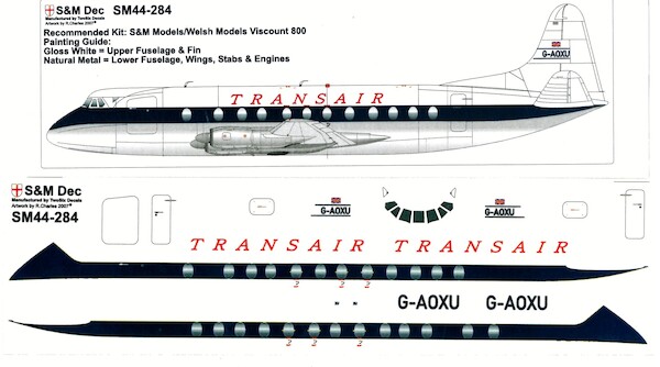 Vickers Viscount 800 (Transair)  sm44-284