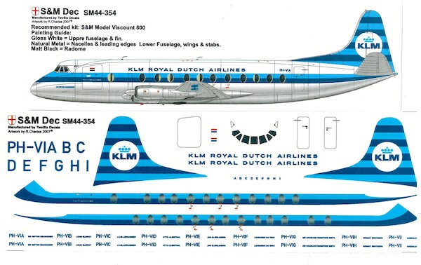 Vickers Viscount 800 (KLM)  sm44-354