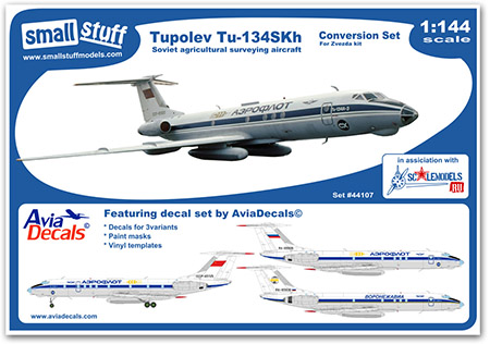 Tupolev Tu134SKh soviet agricultural surveying Aircraft  SS44107