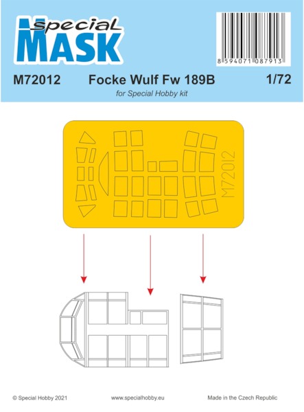 Focke wulf FW189B Mask (Special Hobby)  m72012