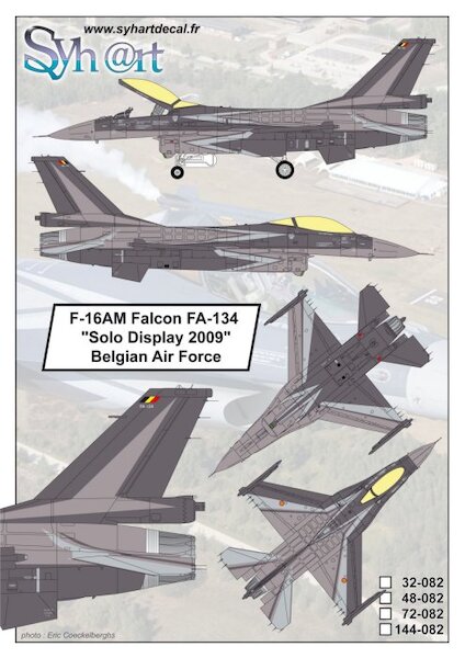 F-16AM Falcon FA-134 "Solo Display 2009" Belgian Air Force  48-082