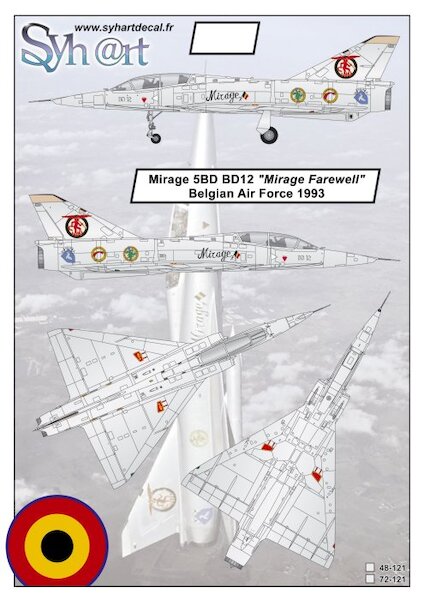 Mirage 5BD (BD12 "Mirage Farewell" Belgian Air Force 1993)  48-121
