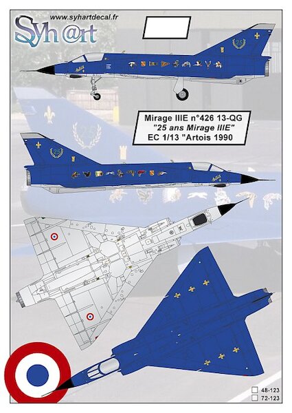Mirage IIIE (13-QG "25 years Mirage IIIE" EC1-13 Artois 1990)  48-123
