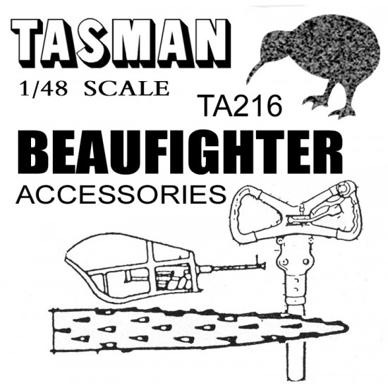 Beaufighter Accessories (Gun, Exhaust,Control column)  TA216