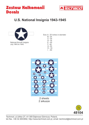 US National Insignia part 4 1943 to 1945 (without blure outline)  48104