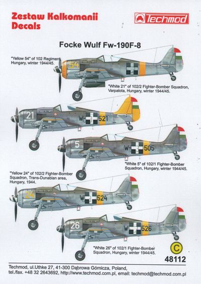 Focke Wulf FW190F-8 (Hungary)  48112