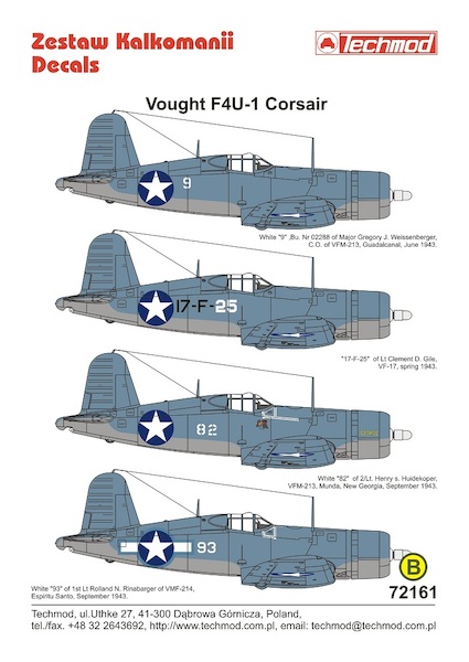 Vought F4U-1 Corsair "Birdcage"  72161