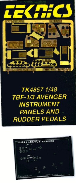 TBM/TBF Avenger Instrument panels & Rudder Pedals  TK4857